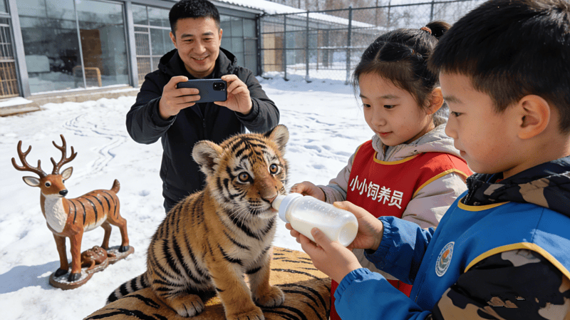 行社带领四口之家解锁暖冬奇遇哈尔滨！开元棋牌冰城遛娃天花板！江苏友好旅(图8)