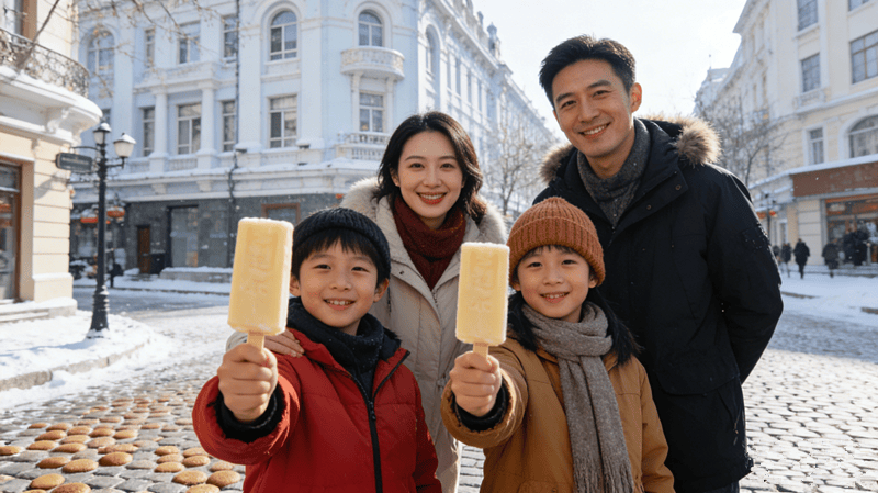 行社带领四口之家解锁暖冬奇遇哈尔滨！开元棋牌冰城遛娃天花板！江苏友好旅(图10)